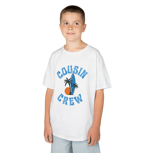 Cool Cousin Crew Kids Tee - Summer Fun, Family Gatherings, Beach Days, Mini Collection