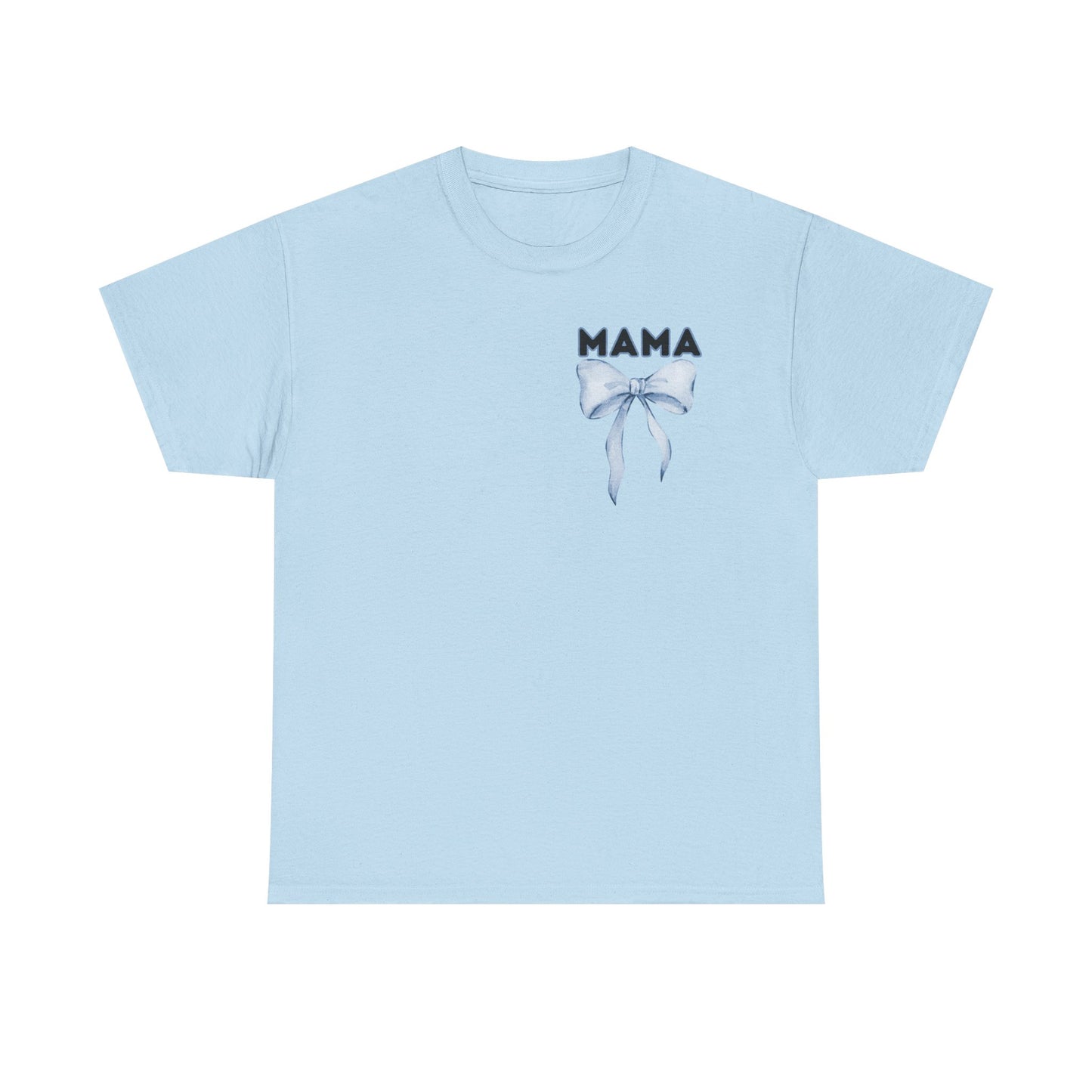 Mama Blue Bow Unisex Heavy Cotton Tee - All Day Everyday
