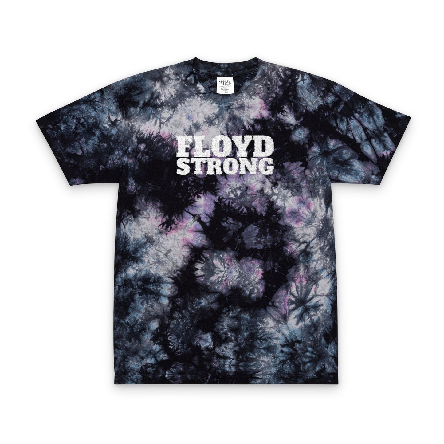 FLOYD STRONG Tie-Dye T-Shirt -Embroidered