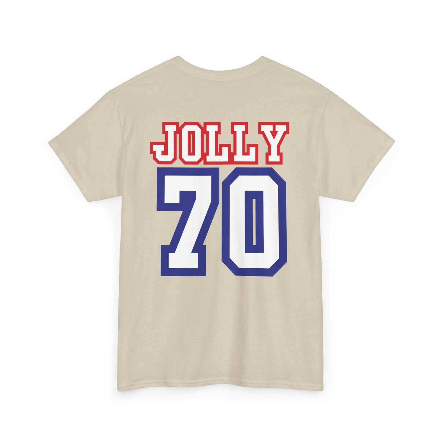 Custom- Jolly- Grandpa's Biggest Fan Unisex Heavy Cotton Tee - Patriotic Family Shirt