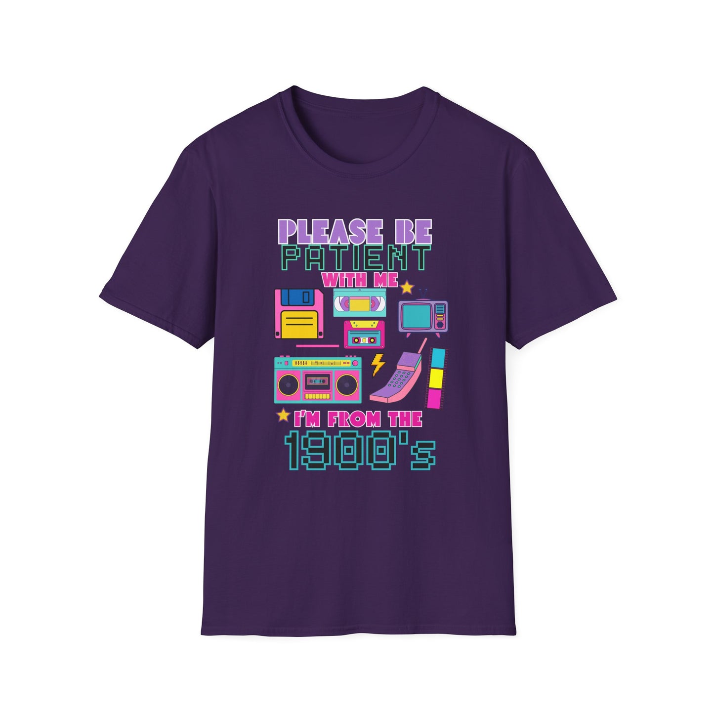 Retro 90's T-Shirt - Please Be Patient, Teacher Vintage- Unisex Graphic Tee