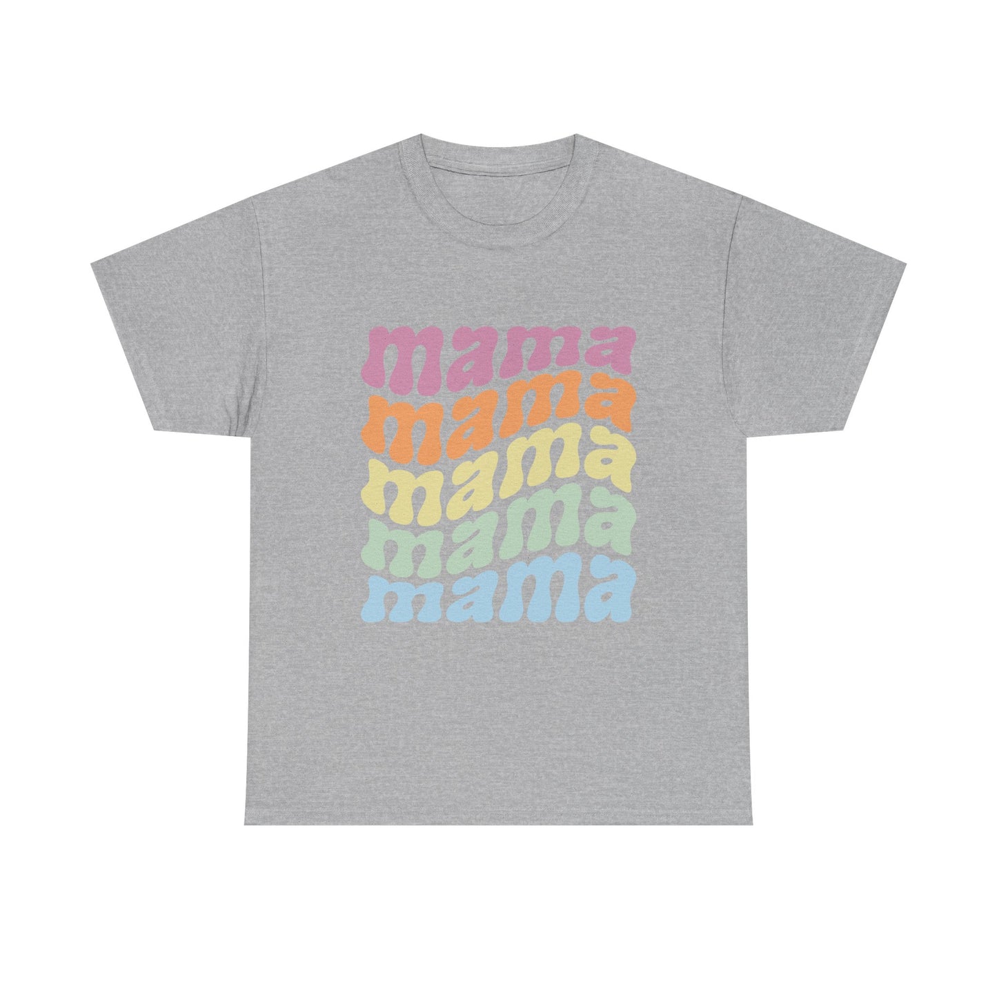 Retro Mama Unisex Heavy Cotton Tee - Colorful & Comfy