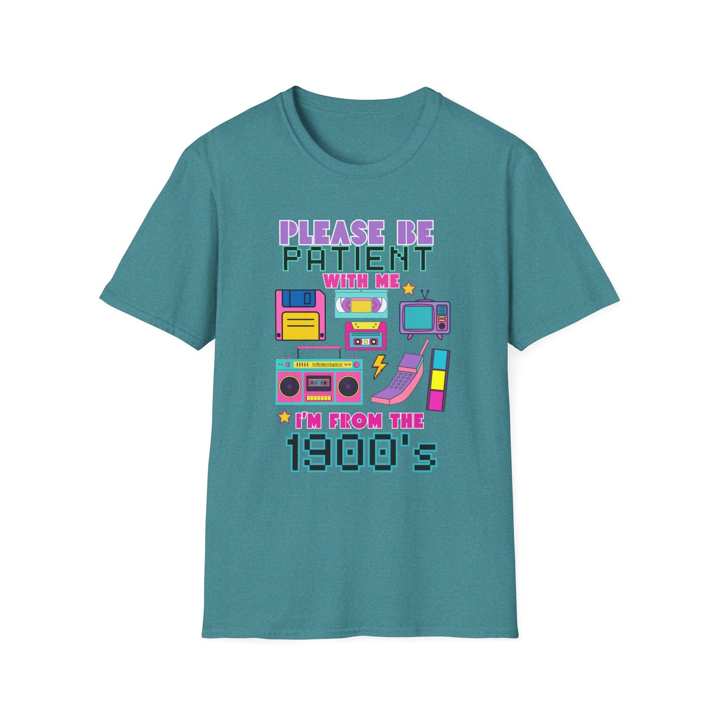 Retro 90's T-Shirt - Please Be Patient, Teacher Vintage- Unisex Graphic Tee