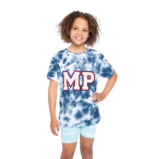 Miller Place - Kids Sports Jersey - Blue Tie-Dye