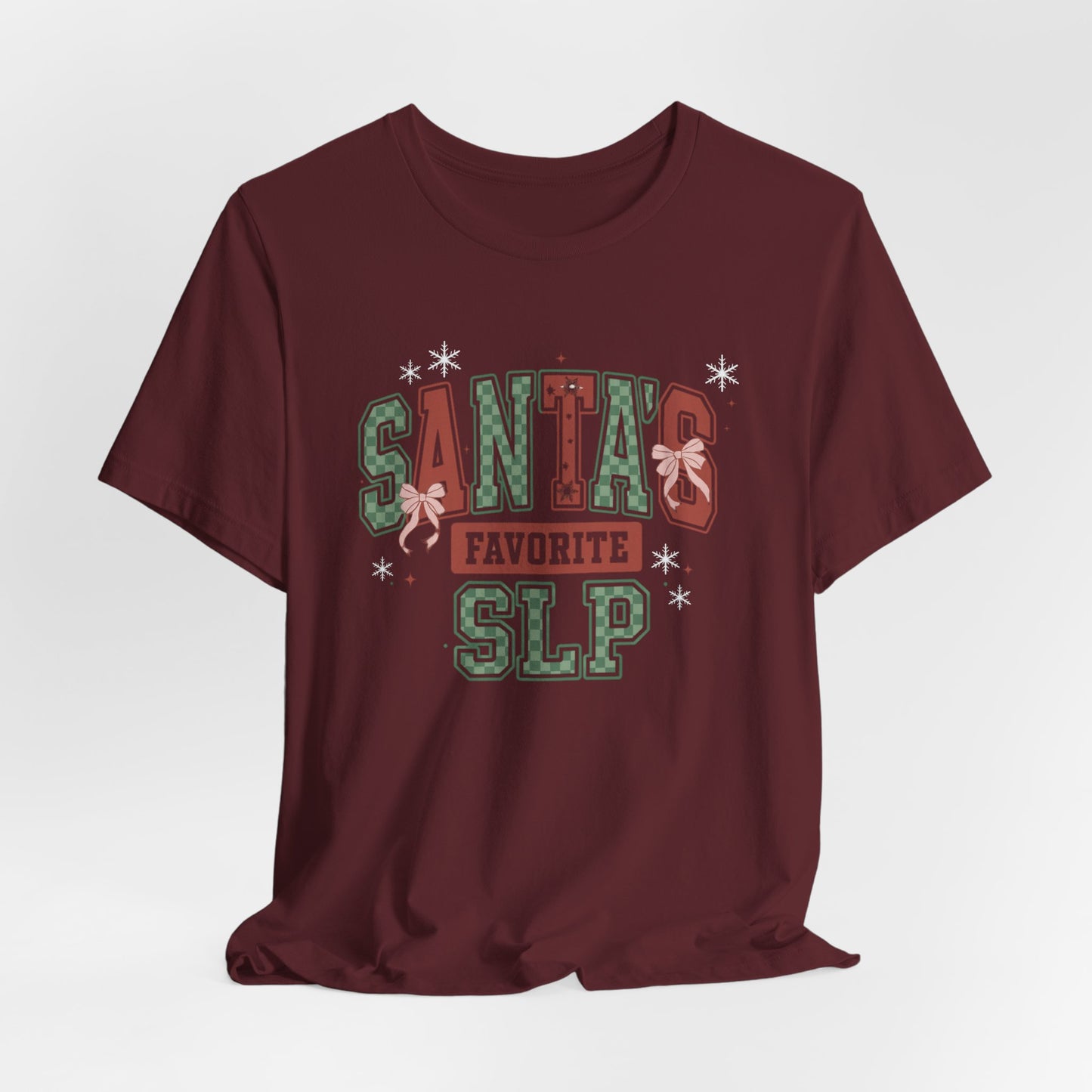 Santa's Favorite SLP — Christmas Unisex T‑Shirt