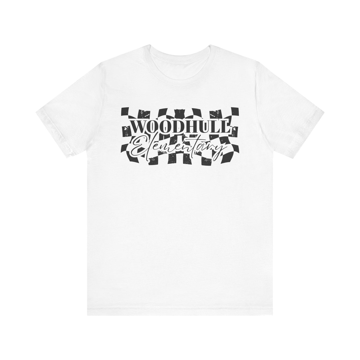 Woodhull Checkered Logo Unisex Jersey Tee