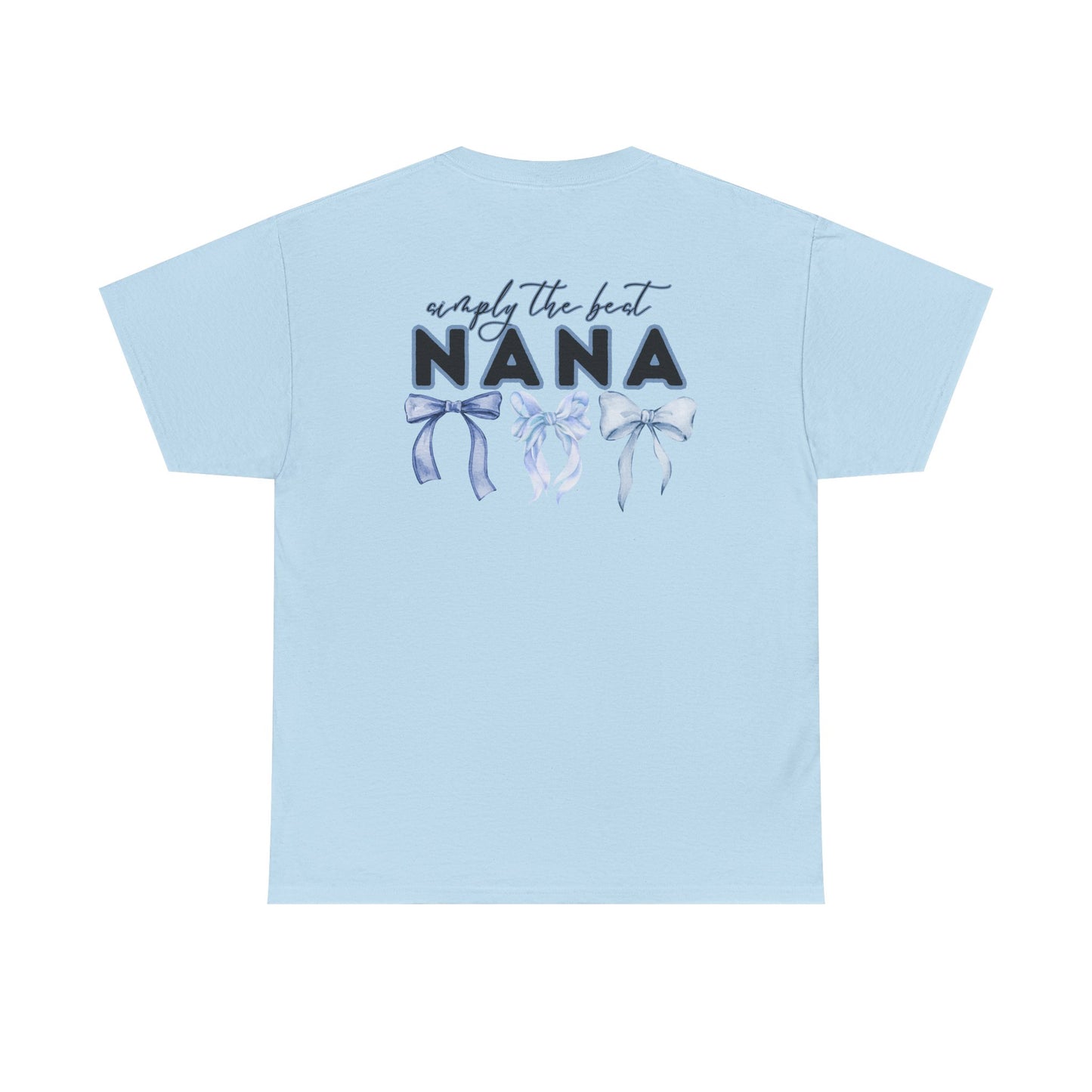 Nana Blue Bow Unisex Heavy Cotton Tee - Simply the Best