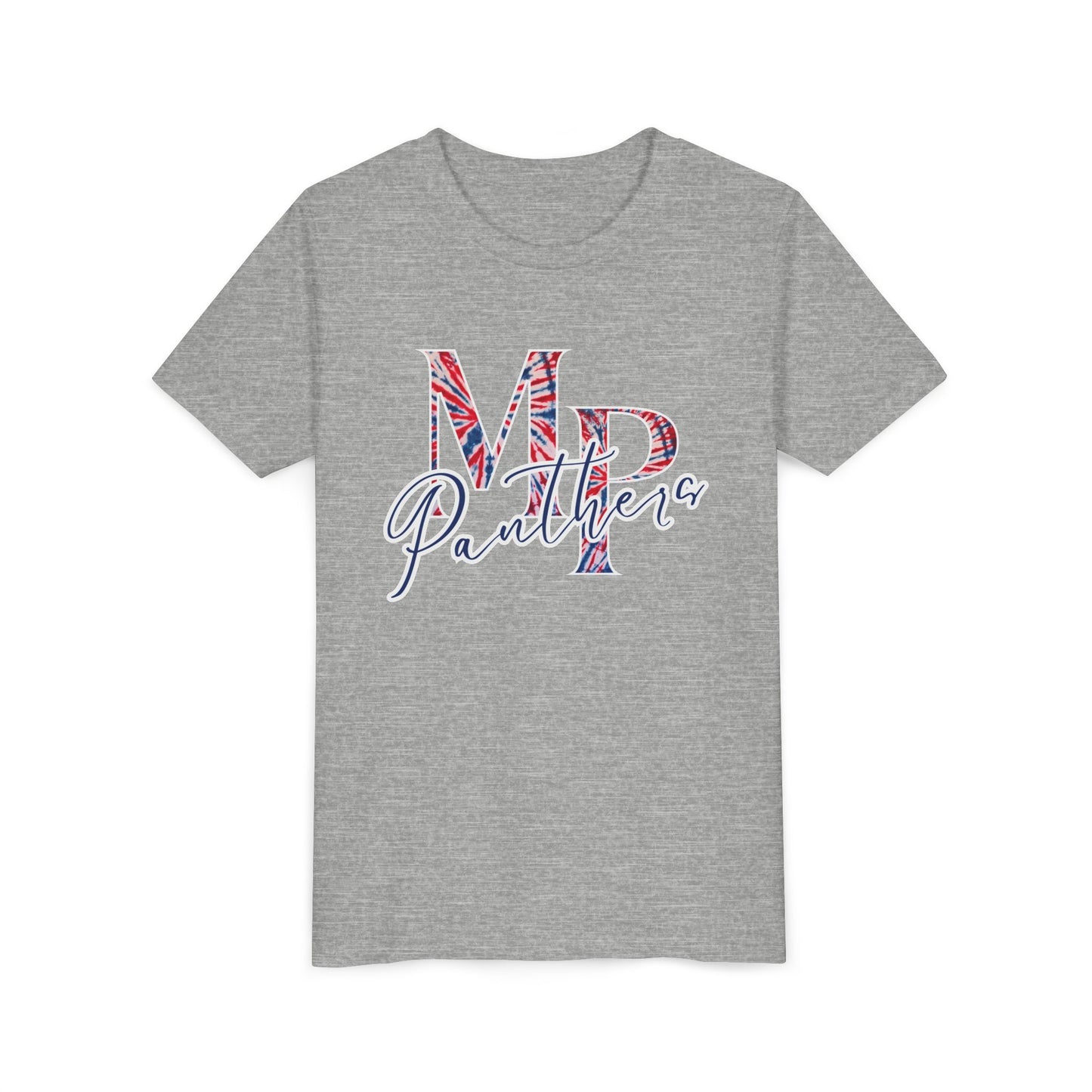 Miller Place Panthers Tie Dye MP- Youth Tee with Panther Print
