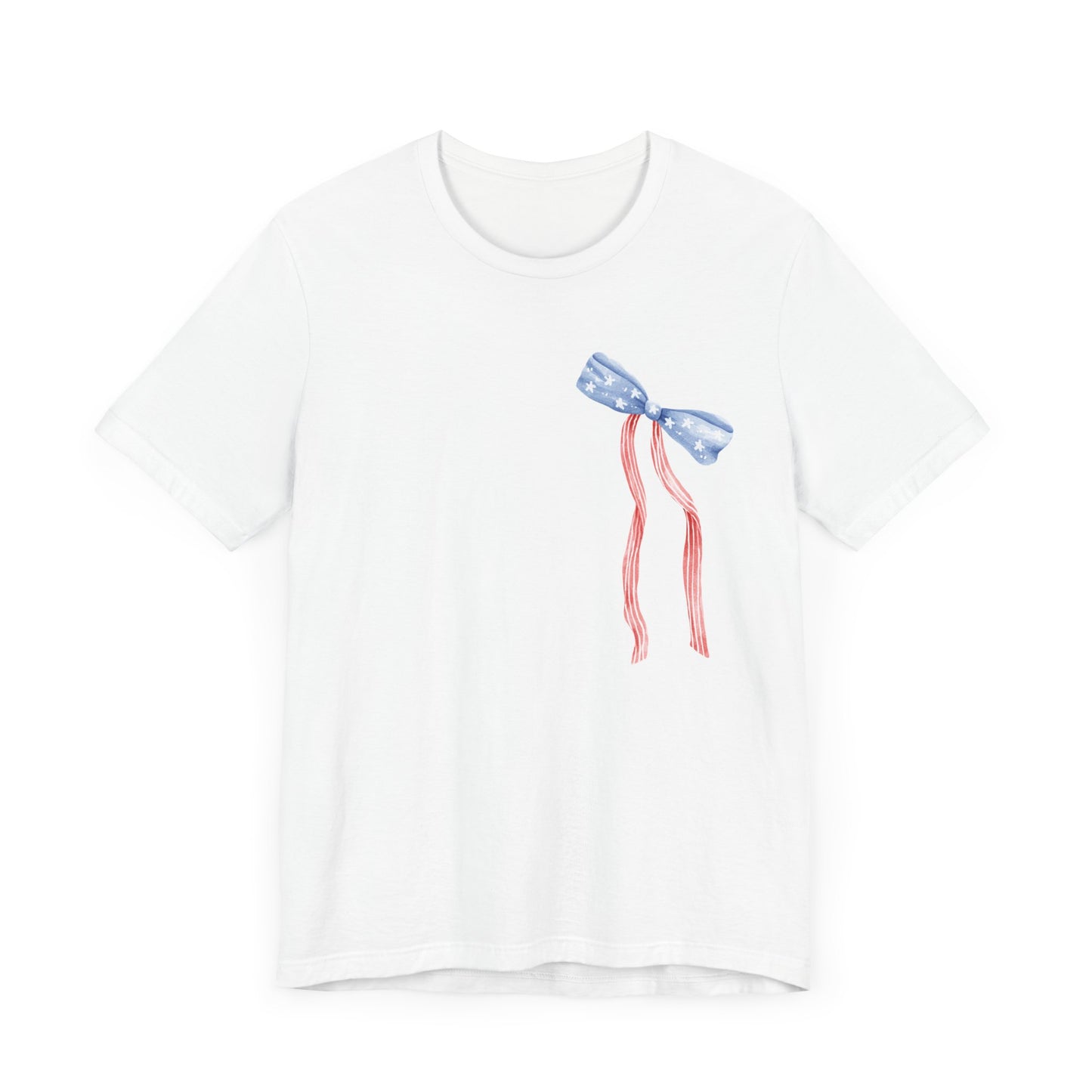 Land of the Free Tee with Bow | Perfect for all of America's Holidays