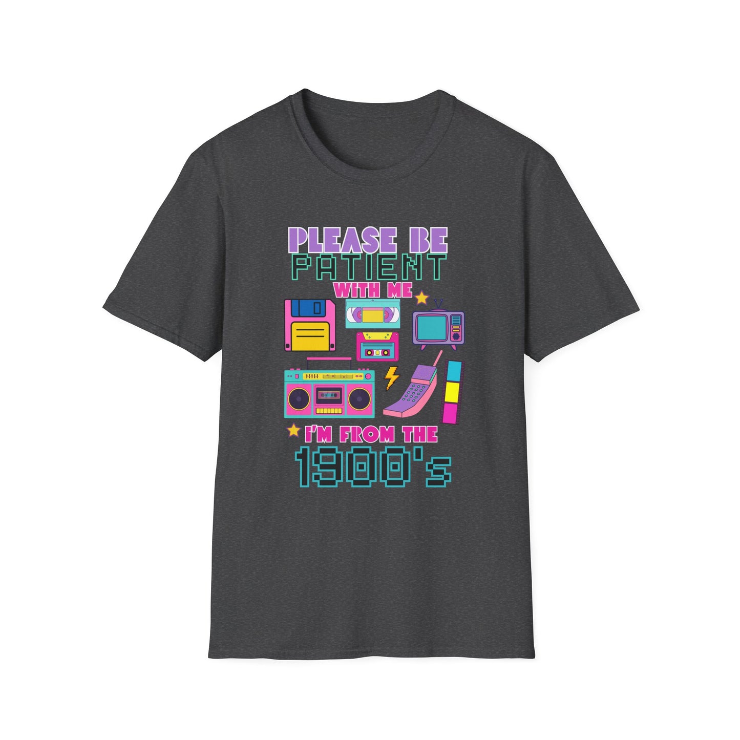 Retro 90's T-Shirt - Please Be Patient, Teacher Vintage- Unisex Graphic Tee