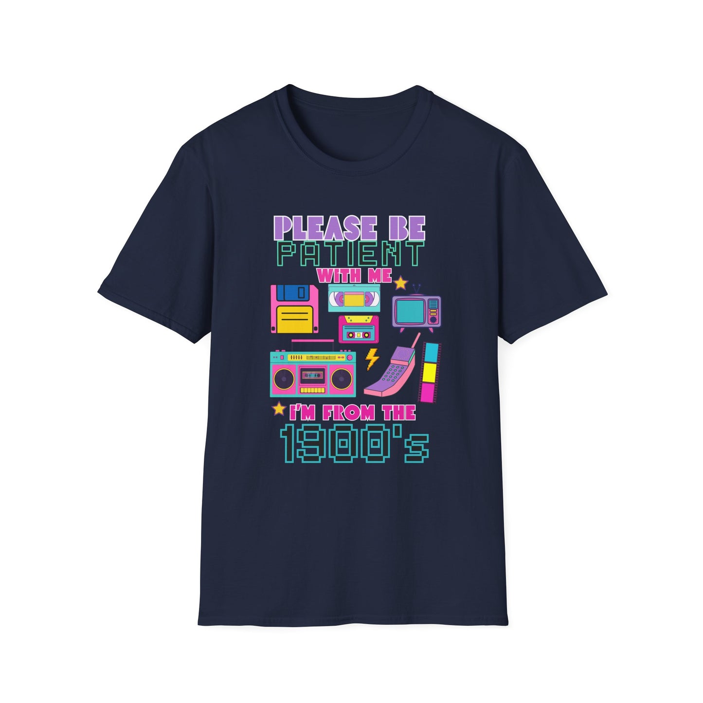 Retro 90's T-Shirt - Please Be Patient, Teacher Vintage- Unisex Graphic Tee