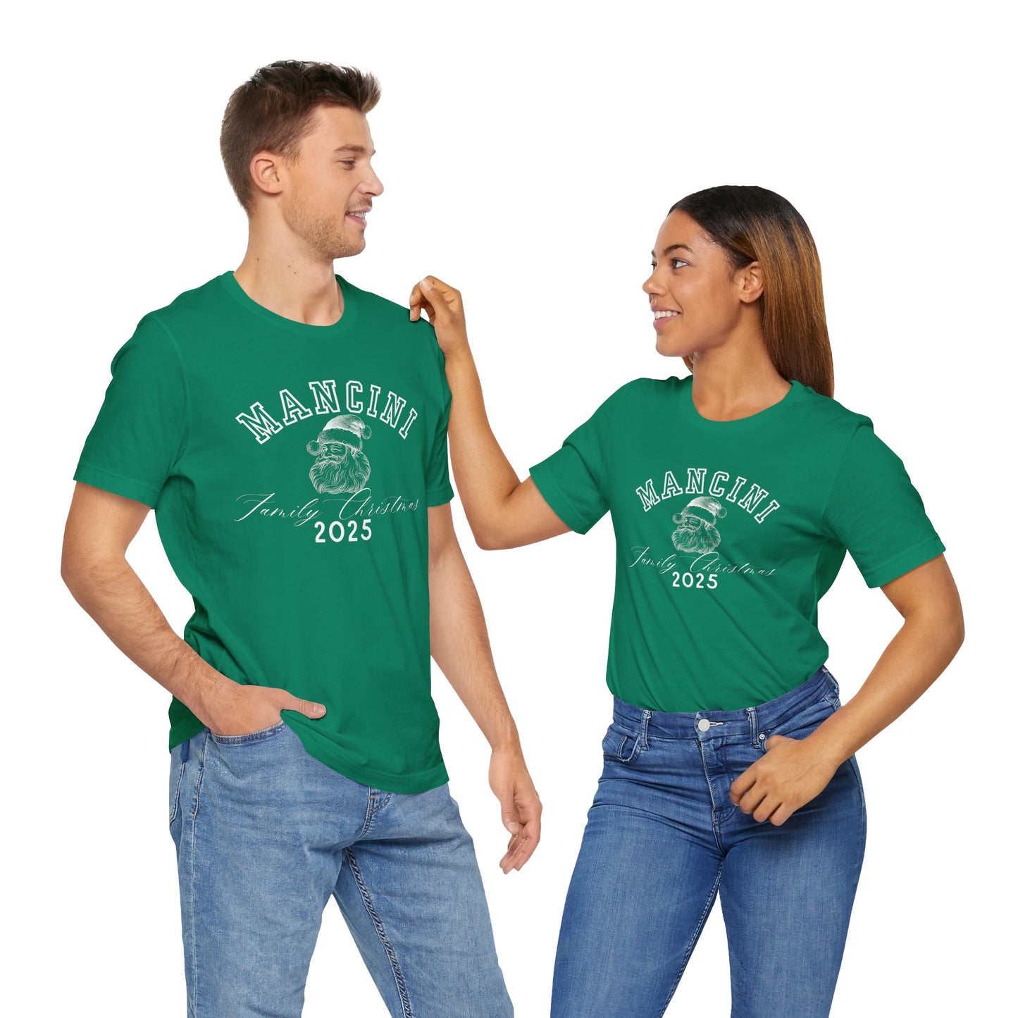 FAMILY CHRISTMAS- SANTA- Unisex Jersey Short Sleeve Tee