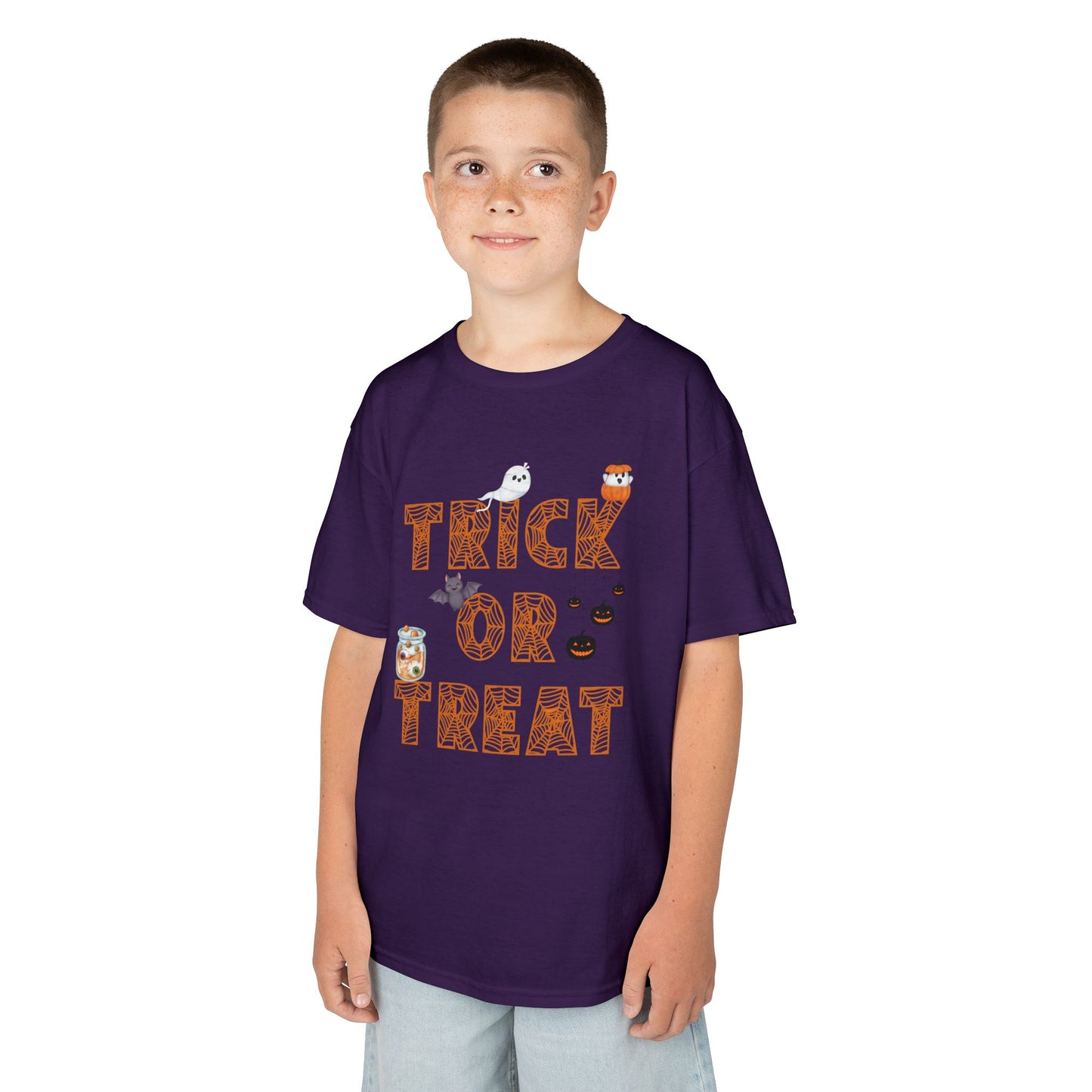 Trick or Treat Kids Tee, Halloween Shirt for Kids