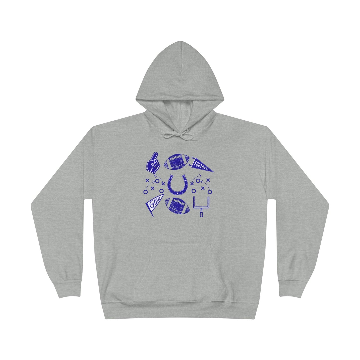 Football Fan Eco-Friendly Hoodie, Unisex Hooded Sweatshirt