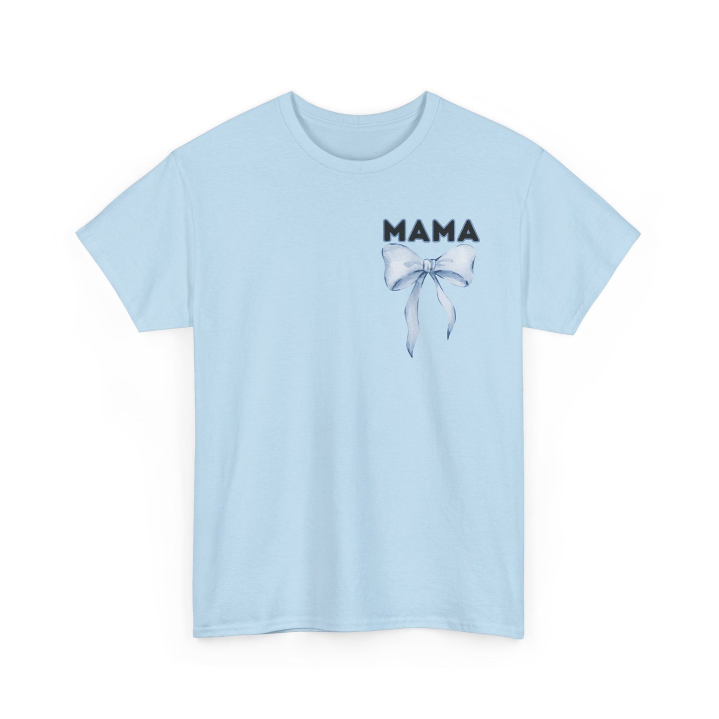 Mama Blue Bow Unisex Heavy Cotton Tee - All Day Everyday