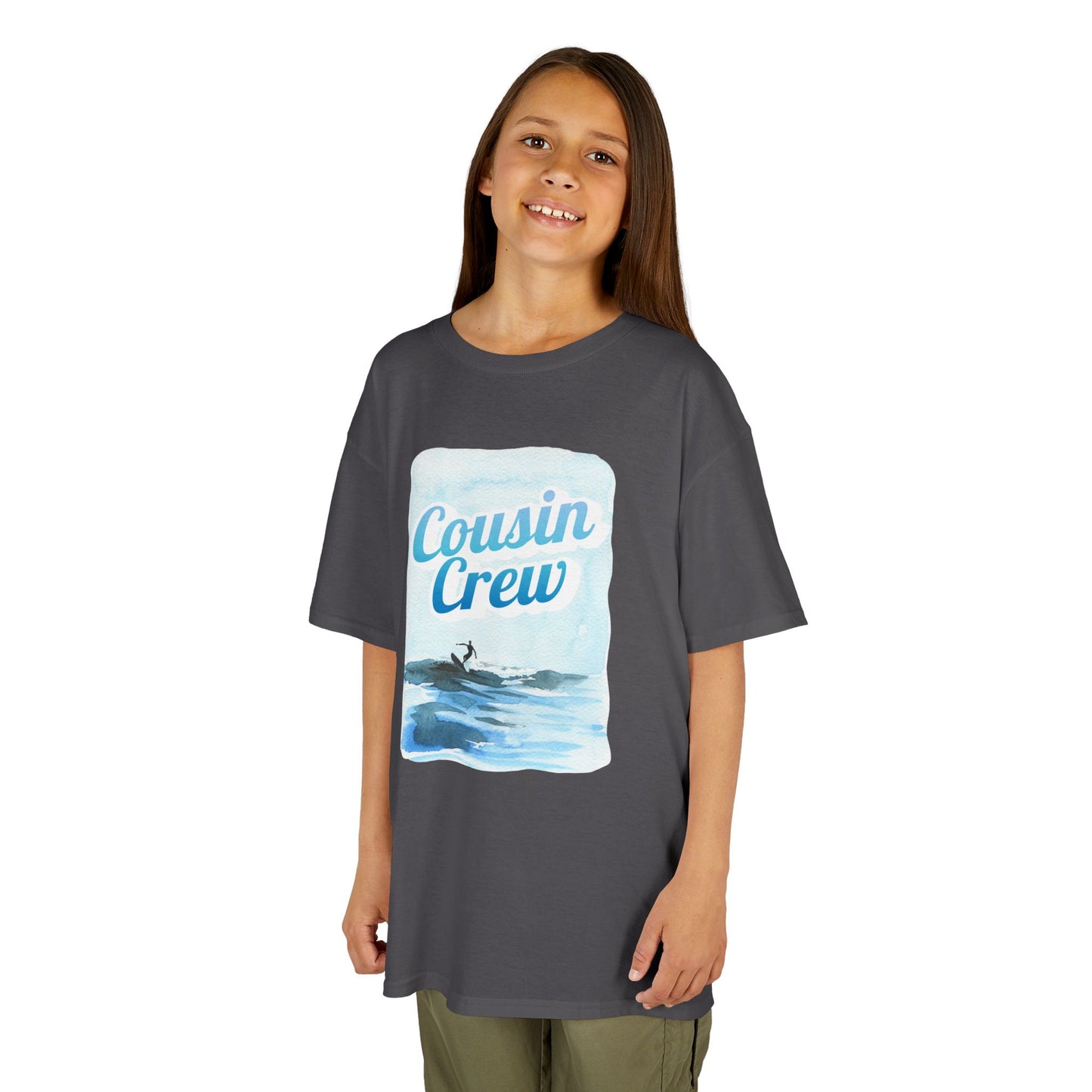 Cool Cousin Crew Kids Tee - Summer Fun, Family Gatherings, Beach Days, Mini Collection