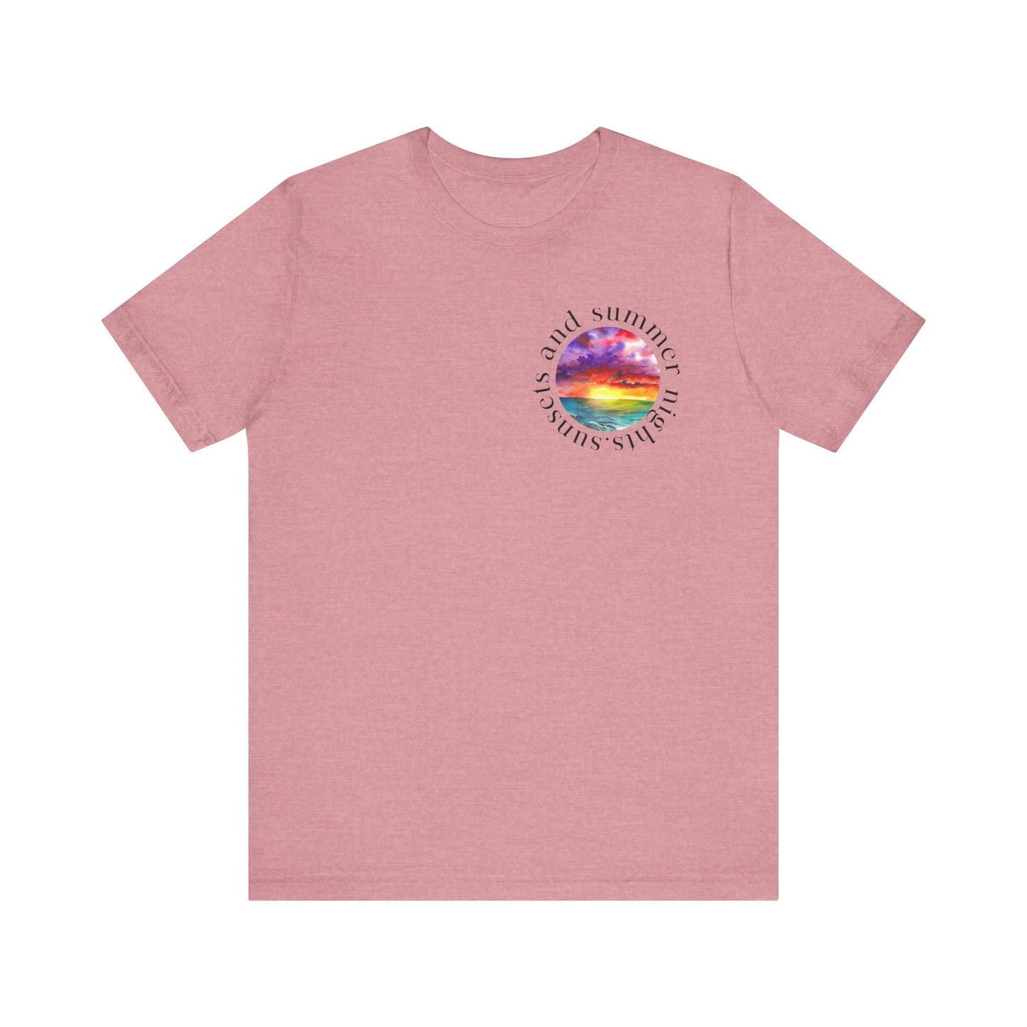Sunset Lovers Tee, Summer Vibes T-Shirt, Unisex Graphic Tee, Beach Sunset Shirt
