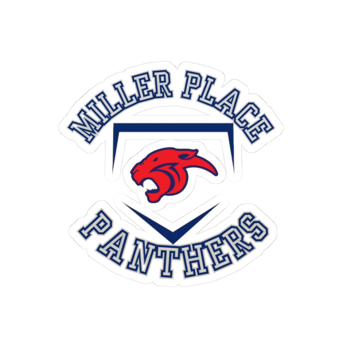 Miller Place Panthers Kiss-Cut Stickers | Perfect for School Spirit & Decor