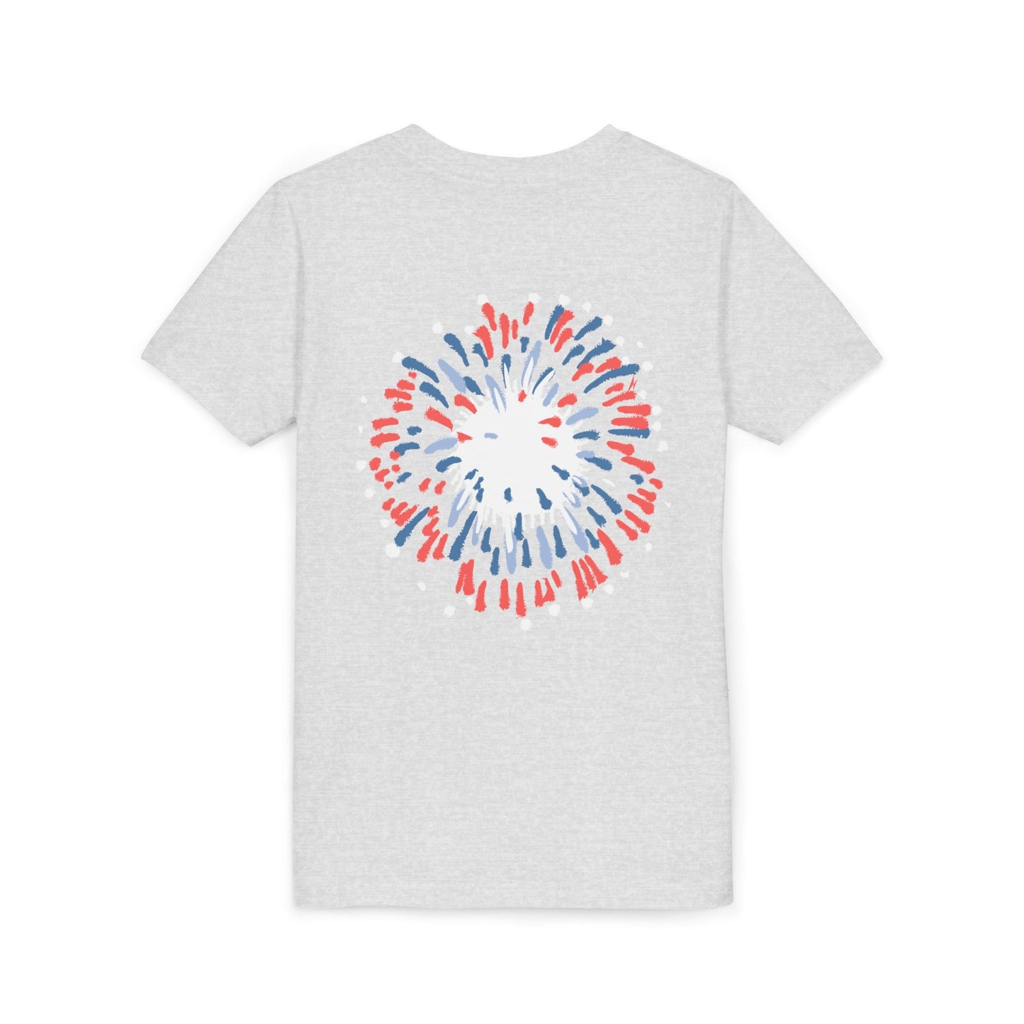 Patriotic Youth Tee for Girls, USA - Kids Short Sleeve Shirt, Holiday Mini