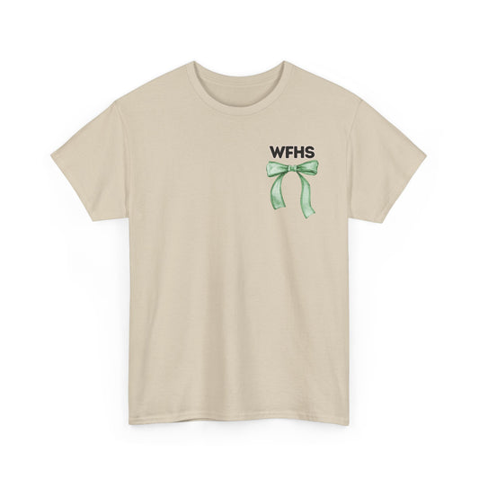 WFHS- TEAM 1 WEST- Floyd Strong Teacher and Bows- Unisex Heavy Cotton Tee with Bow Design