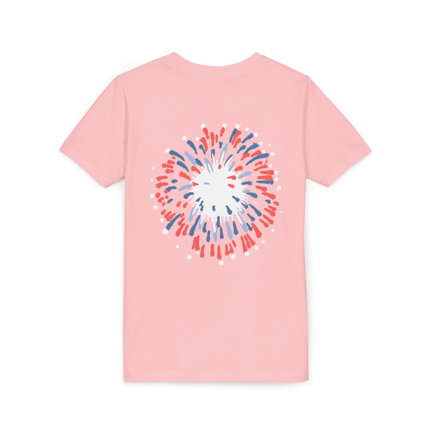 Patriotic Youth Tee for Girls, USA - Kids Short Sleeve Shirt, Holiday Mini