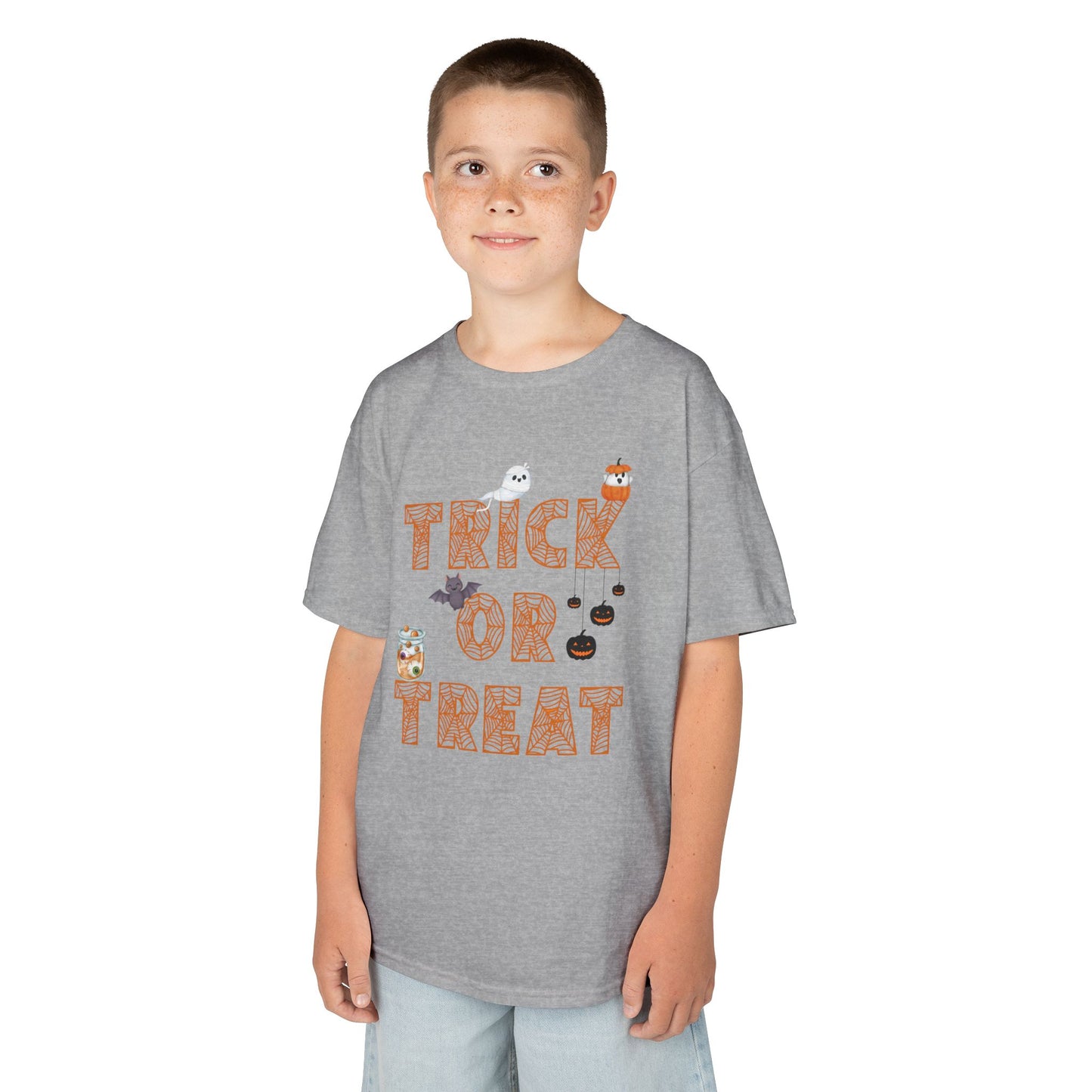 Trick or Treat Kids Tee, Halloween Shirt for Kids
