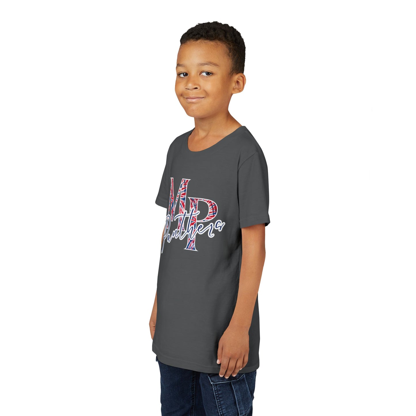 Miller Place Panthers Tie Dye MP- Youth Tee with Panther Print