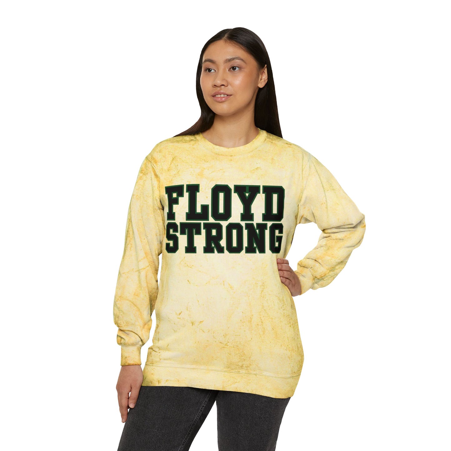 Floyd Strong Color Blast Crewneck Sweatshirt for School Spirit