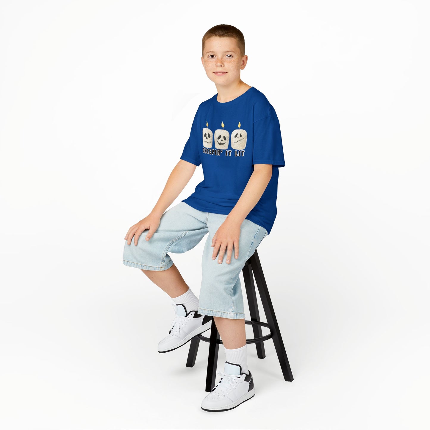 Creepin' It Lit Kids Tee, Halloween Shirt for Kids