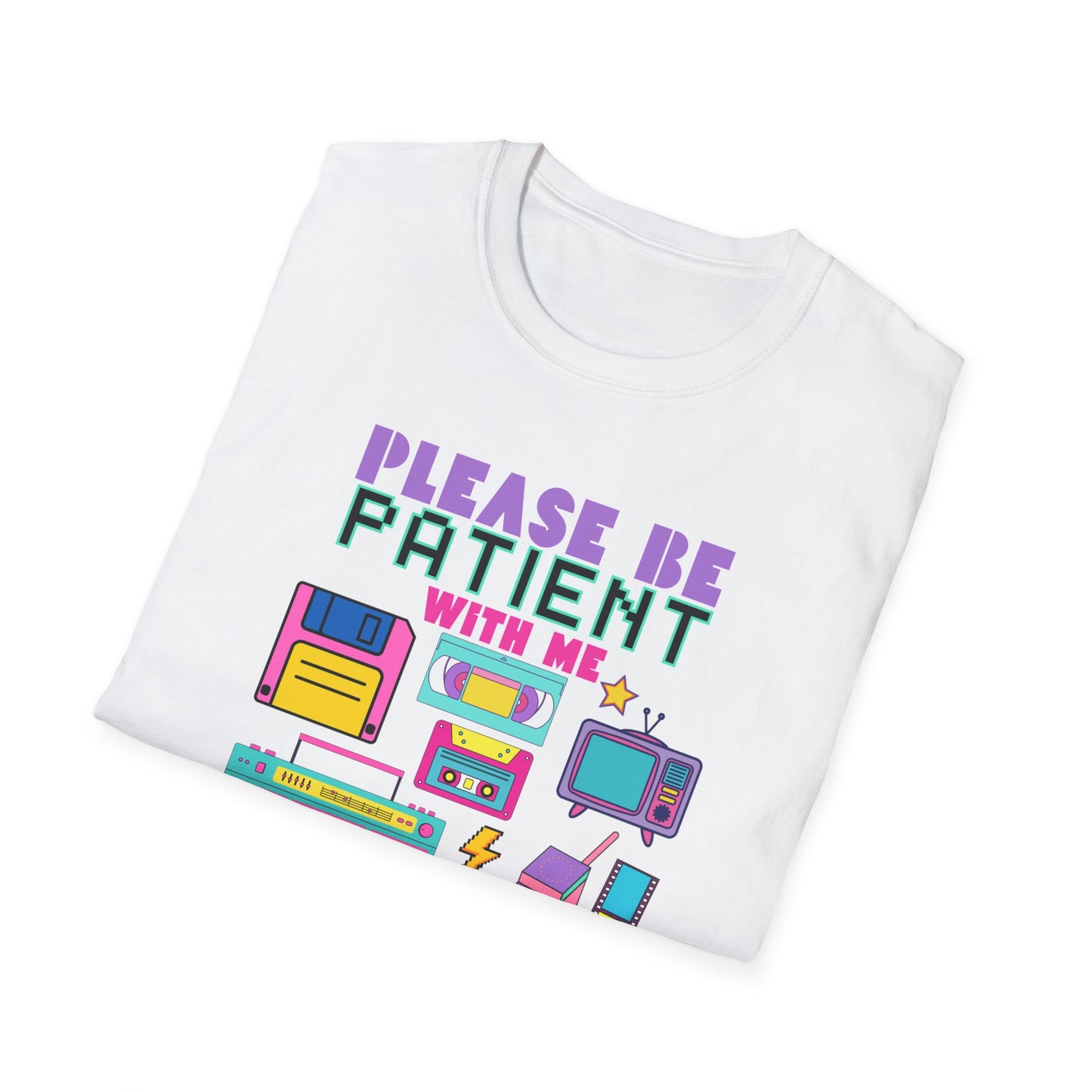 Retro 90's T-Shirt - Please Be Patient, Teacher Vintage- Unisex Graphic Tee