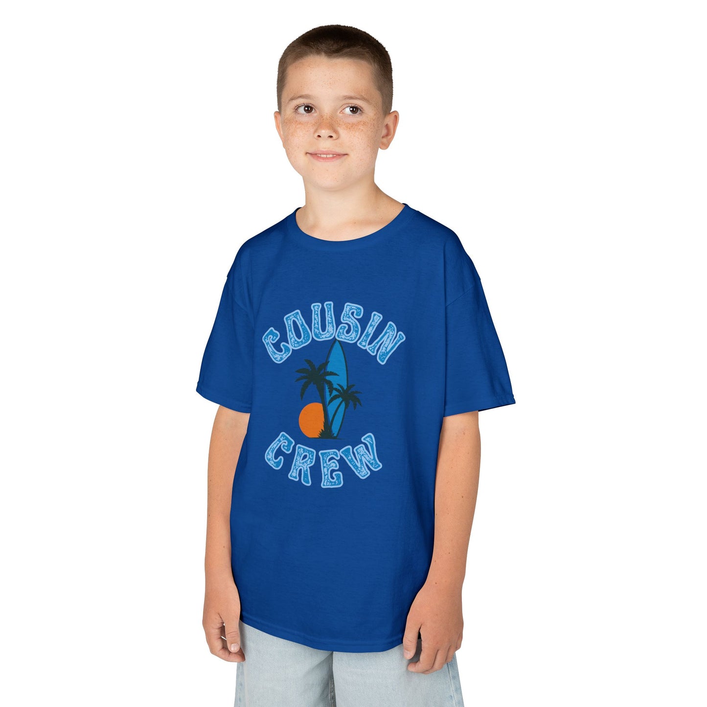 Cool Cousin Crew Kids Tee - Summer Fun, Family Gatherings, Beach Days, Mini Collection