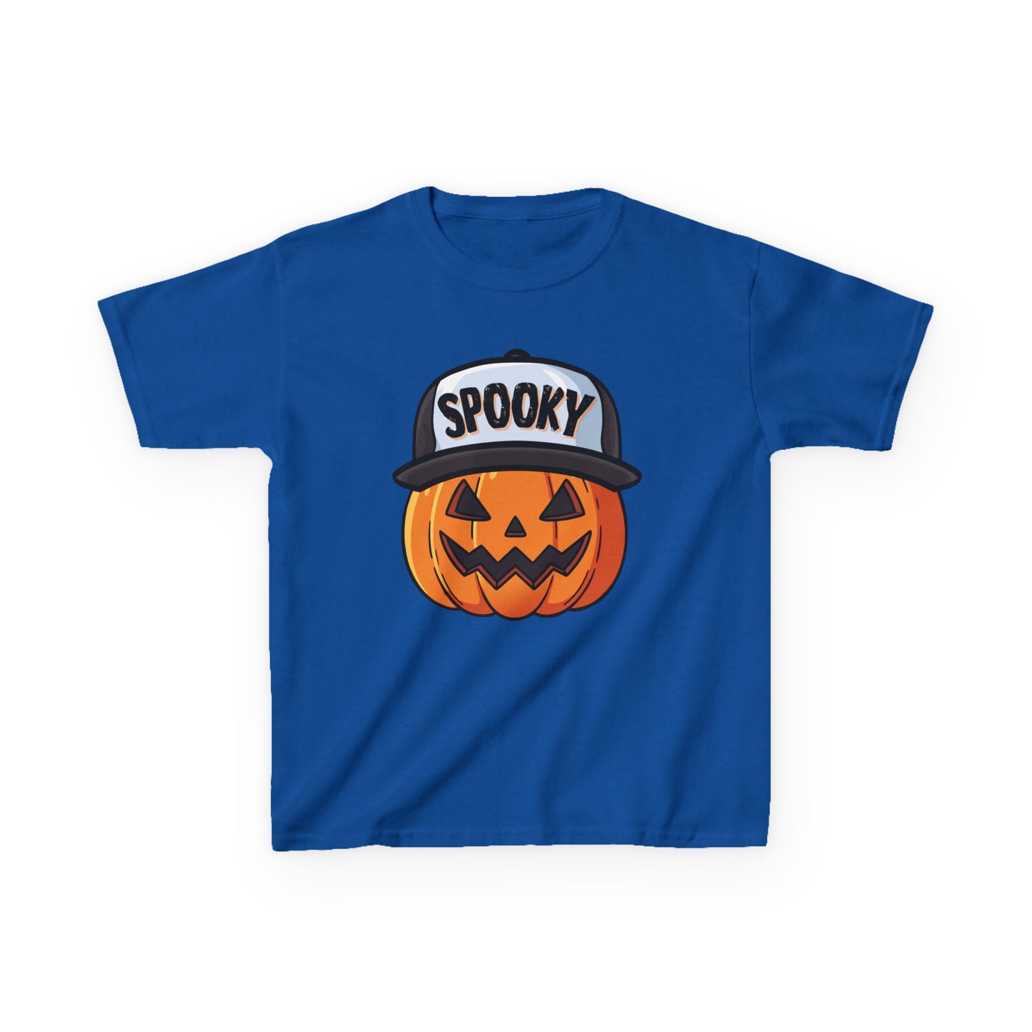 Spooky Pumpkin w/ Hat | Halloween | Kids Cotton™ Tee