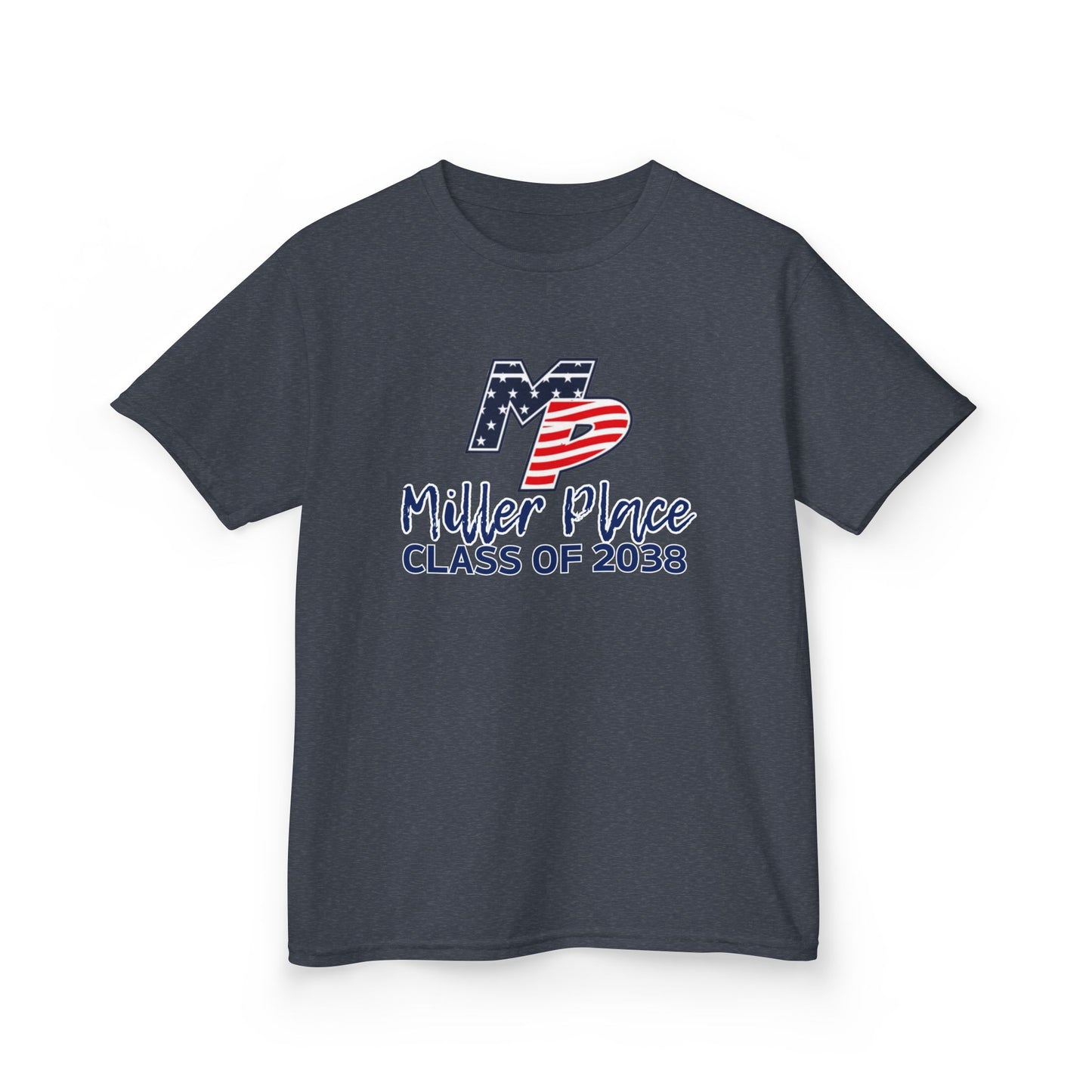 Miller Place Class of 2038 Kids Heavy Cotton Tee
