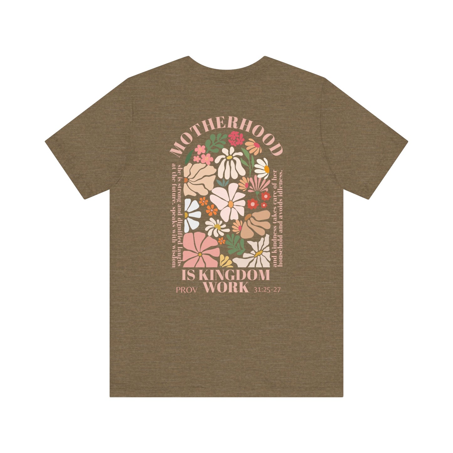 Inspirational Motherhood Graphic Tee – Comfortable Unisex Jersey Short Sleeve Shirt