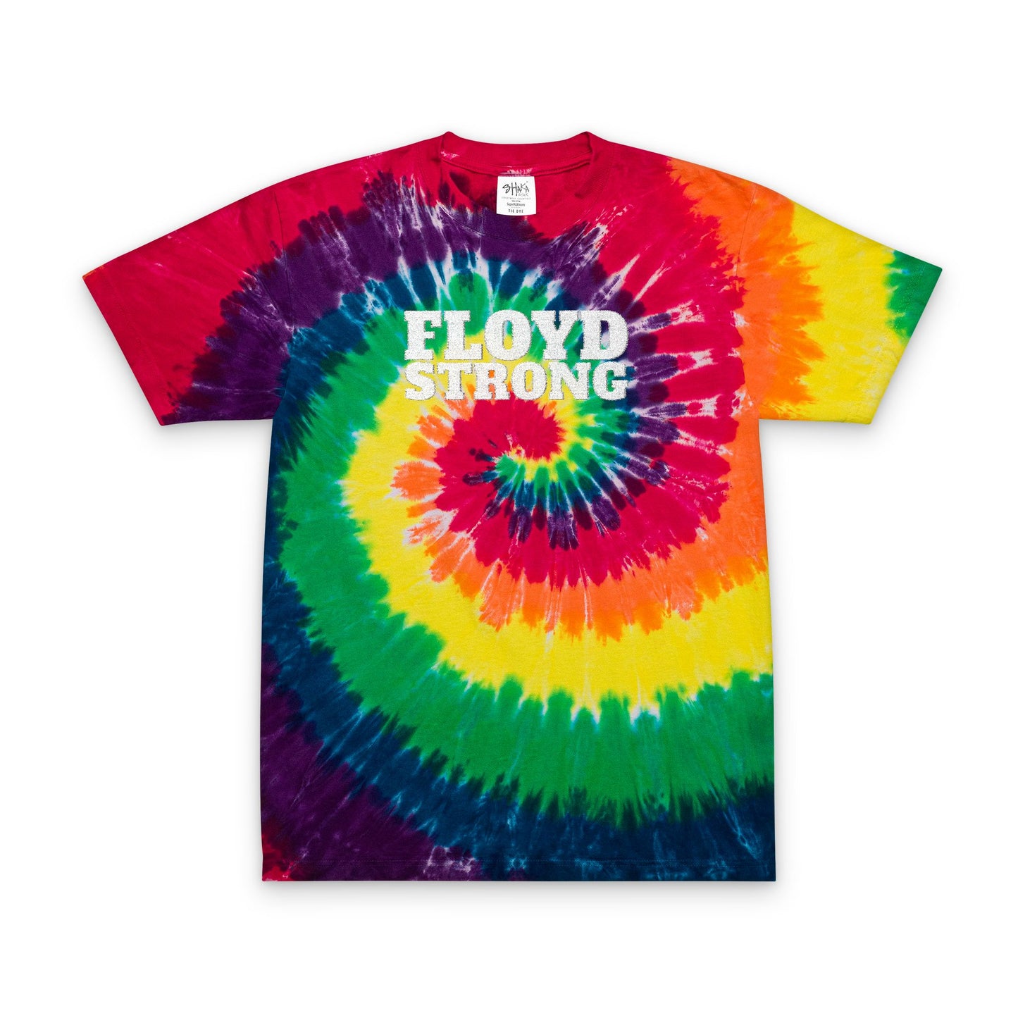 FLOYD STRONG Tie-Dye T-Shirt -Embroidered