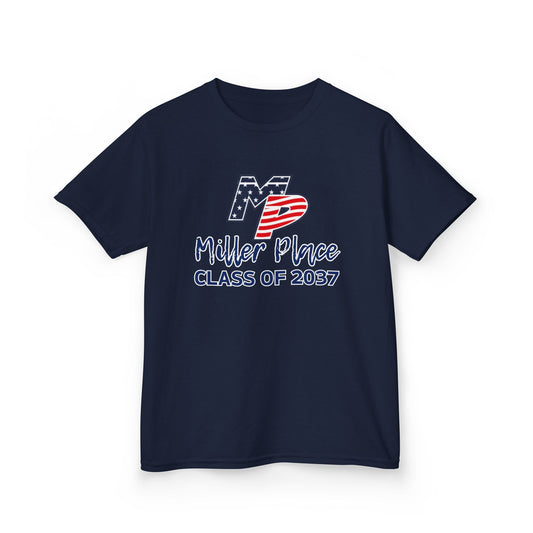 Miller Place Class of 2037 Kids Heavy Cotton Tee