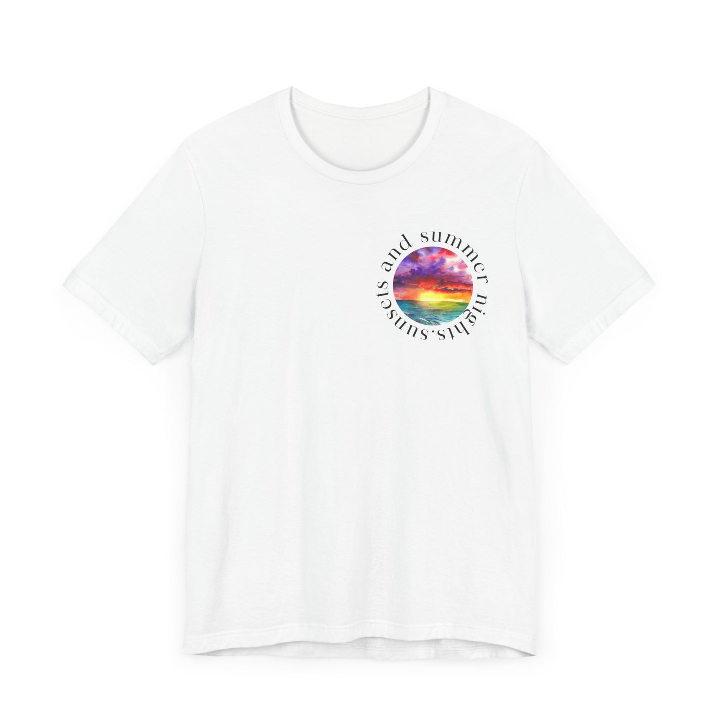 Sunset Lovers Tee, Summer Vibes T-Shirt, Unisex Graphic Tee, Beach Sunset Shirt