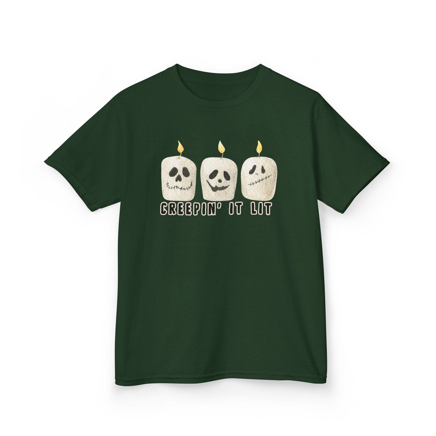 Creepin' It Lit Kids Tee, Halloween Shirt for Kids
