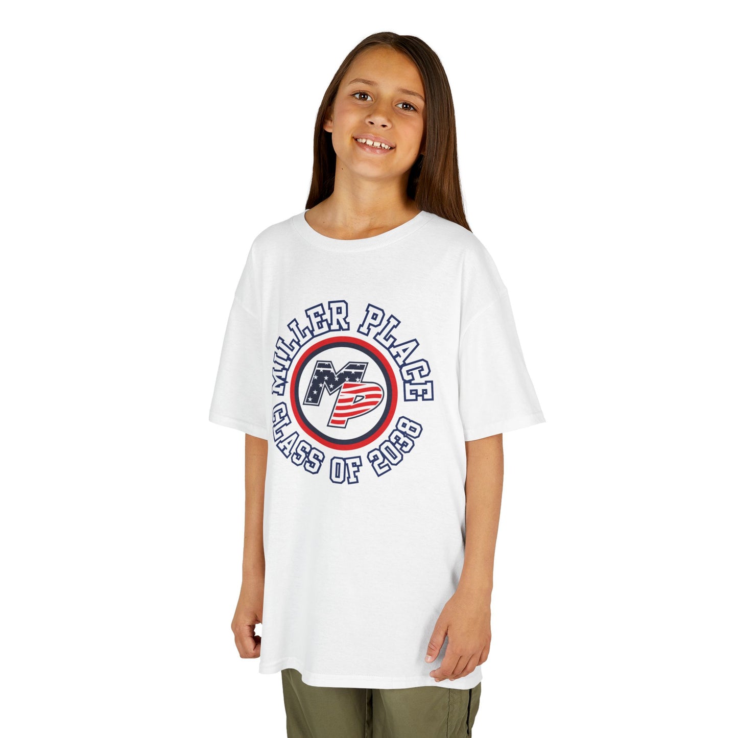 Miller Place Class of 2038 Kids Heavy Cotton Tee