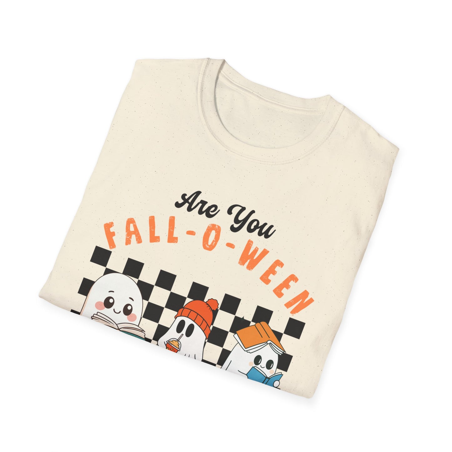 Whimsical Fall-O-Ween Teacher T-Shirt - Holiday- Softstyle Unisex Tee