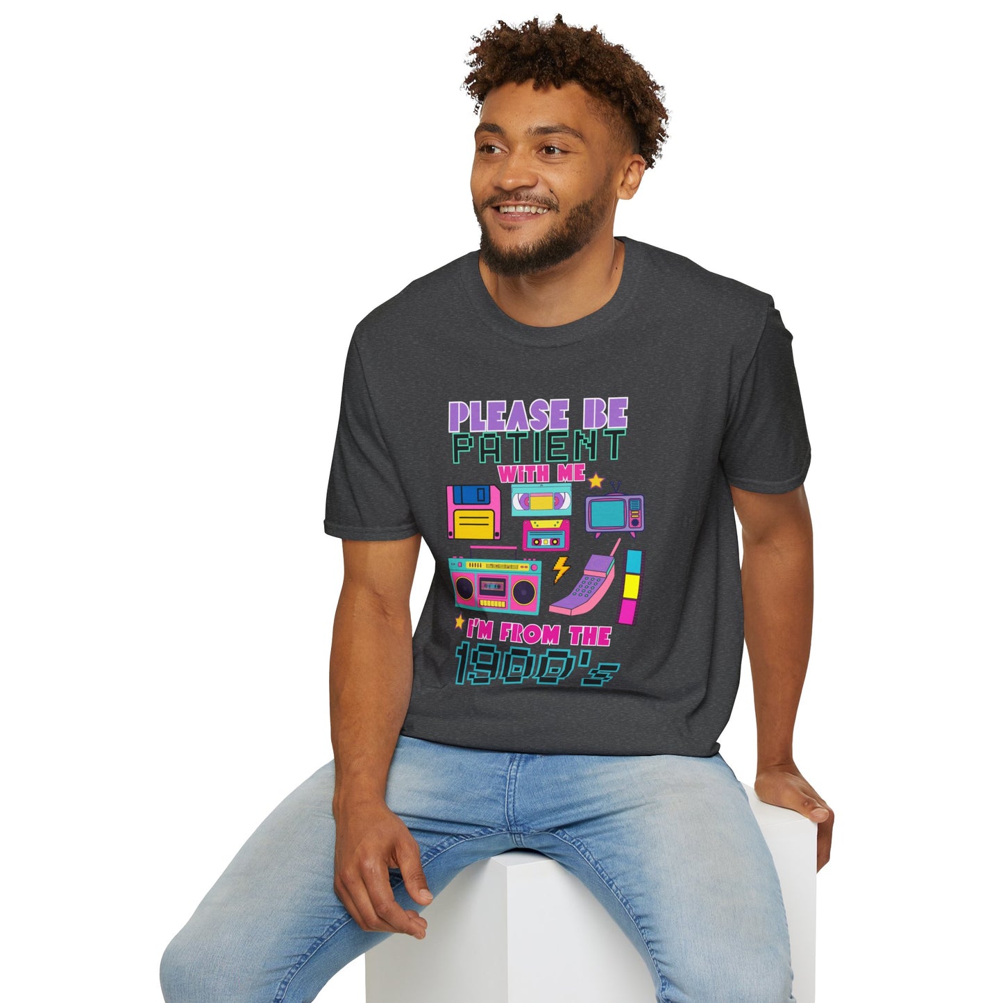 Retro 90's T-Shirt - Please Be Patient, Teacher Vintage- Unisex Graphic Tee