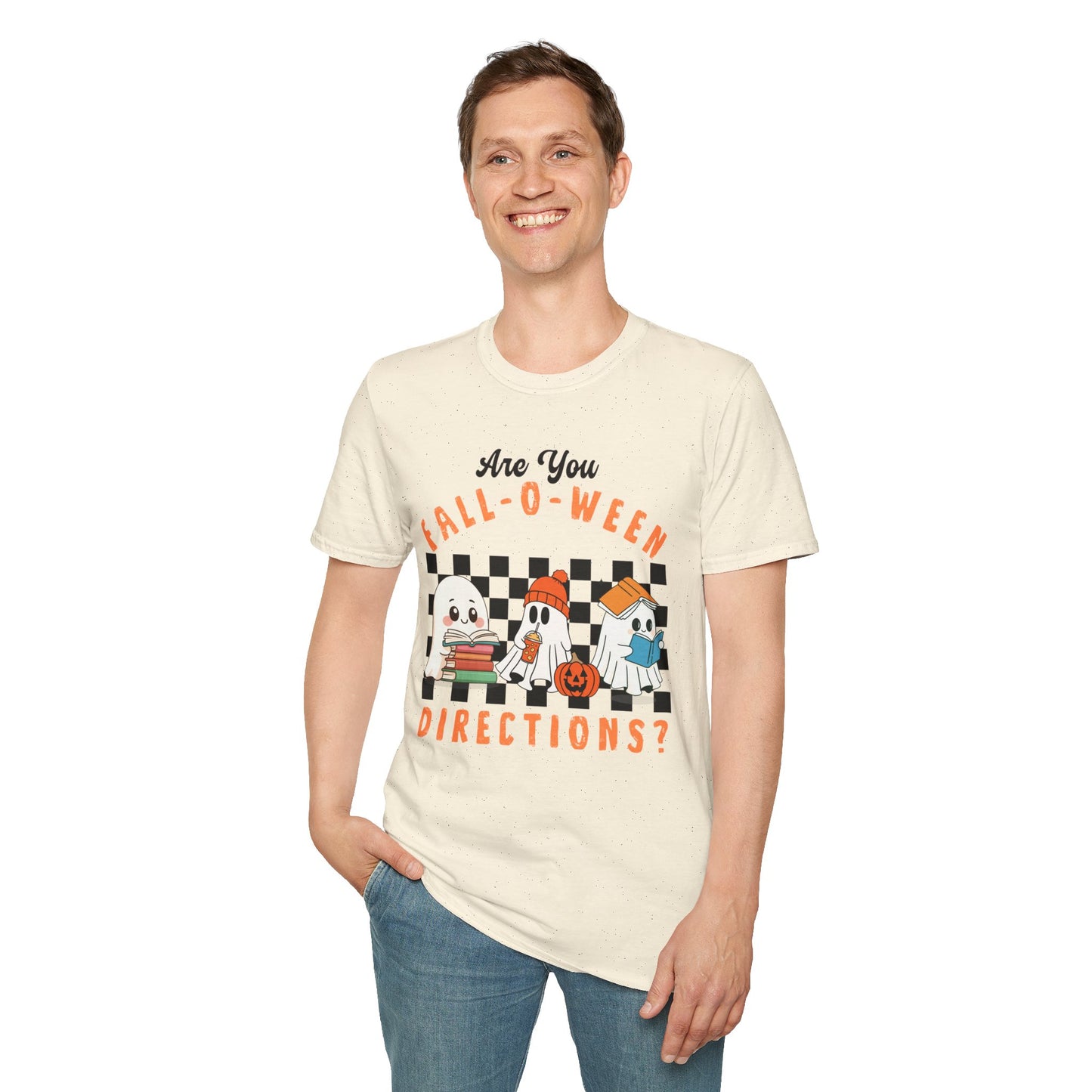 Whimsical Fall-O-Ween Teacher T-Shirt - Holiday- Softstyle Unisex Tee