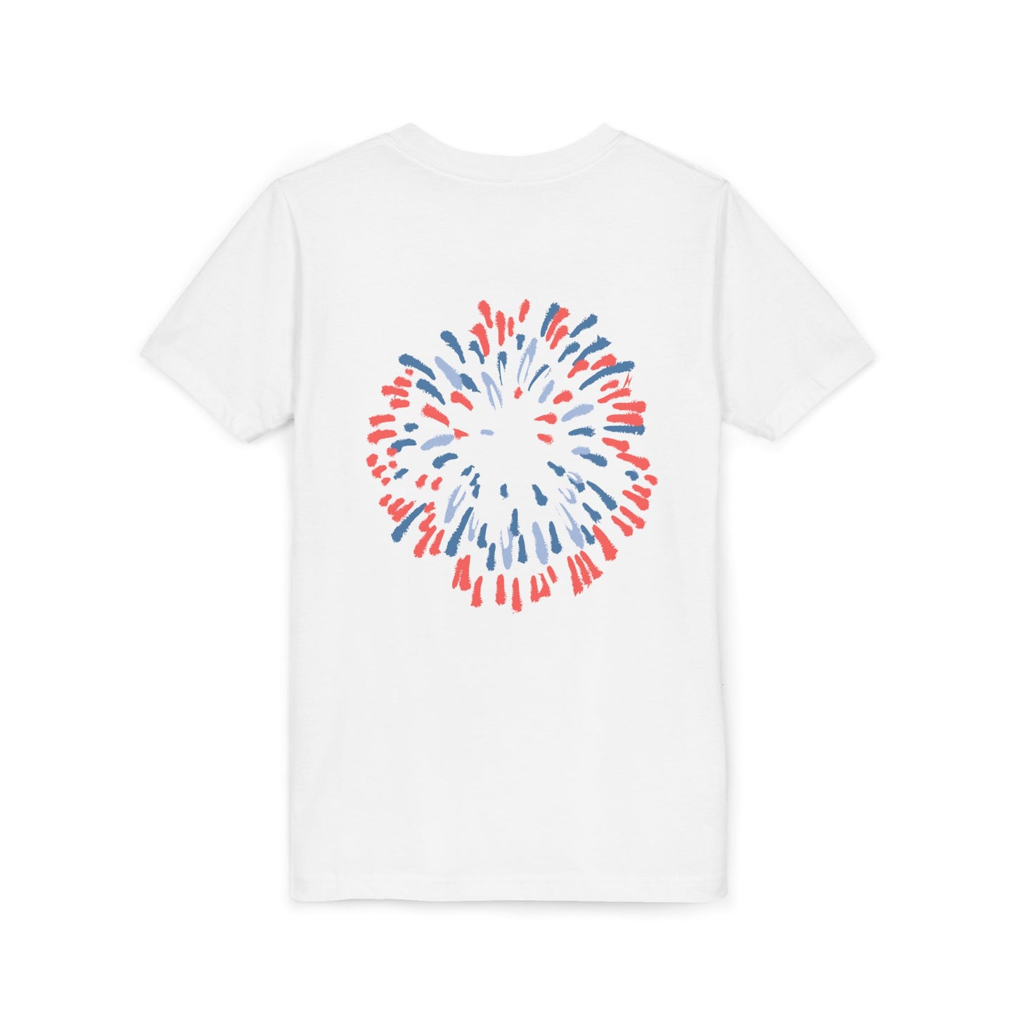 Patriotic Youth Tee for Girls, USA - Kids Short Sleeve Shirt, Holiday Mini