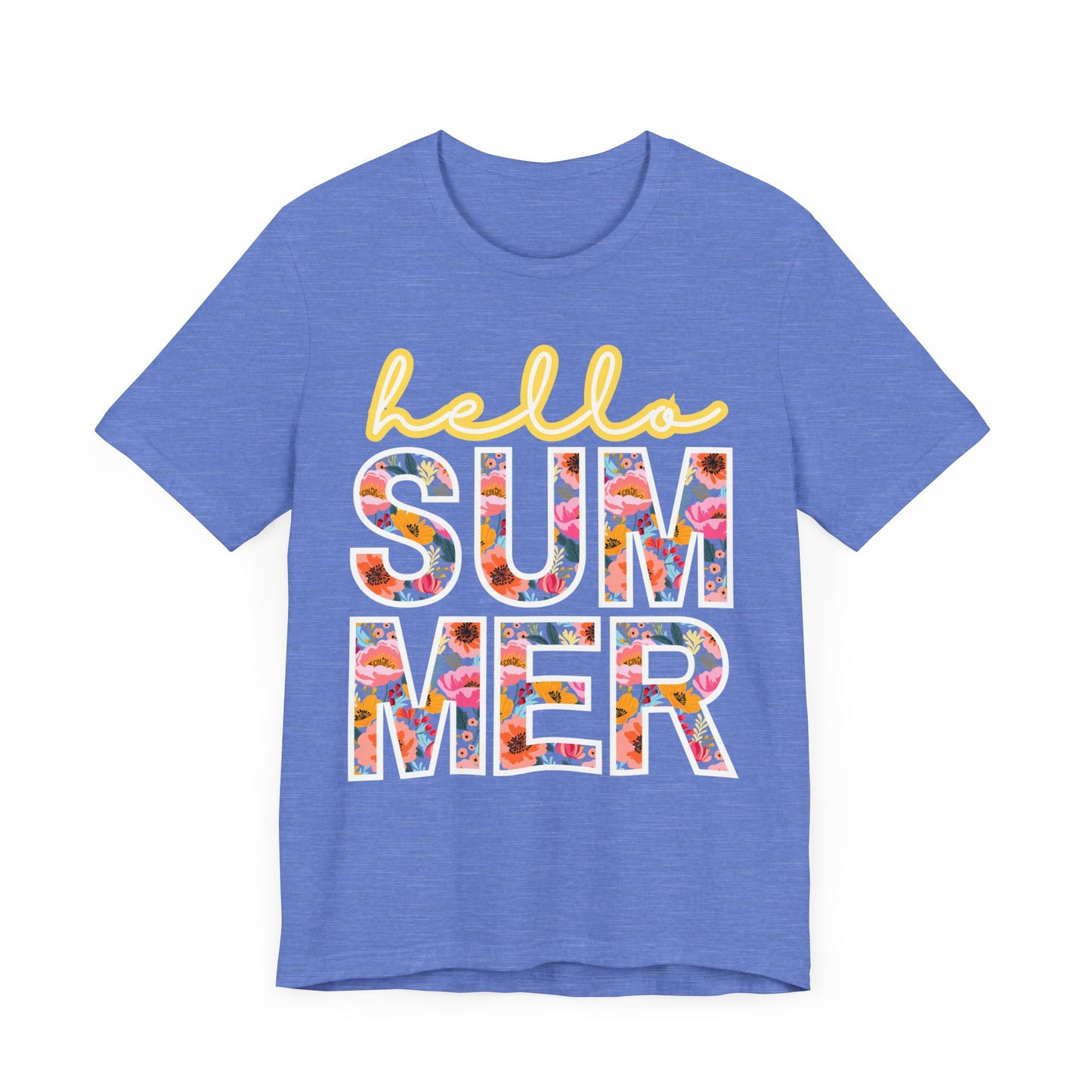 Hello Summer Tee, Summer Shirt, Unisex T-Shirt, Vacation Apparel, Gift for Beach Lovers