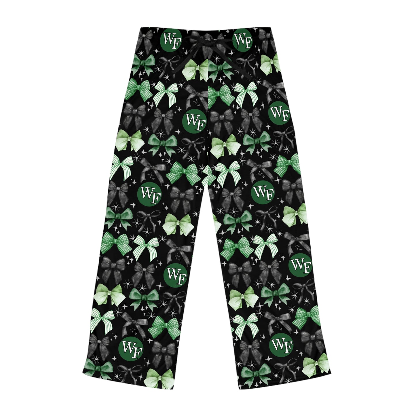 Floyd Strong Green Bow Design Chic Women's Pajama Pants  - Perfect for Cozy Nights and Pajama Days