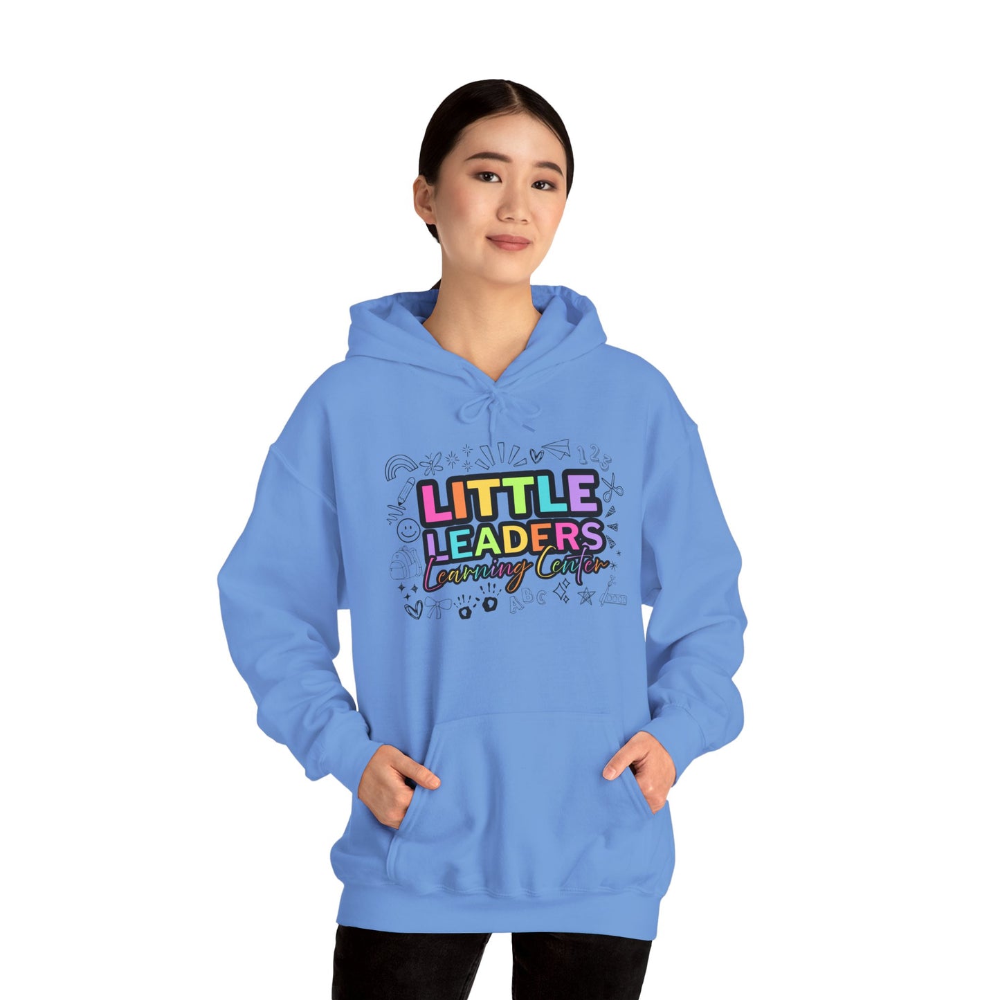 Little Leaders Doodle Design Hoodie - Cozy Unisex Sweatshirt