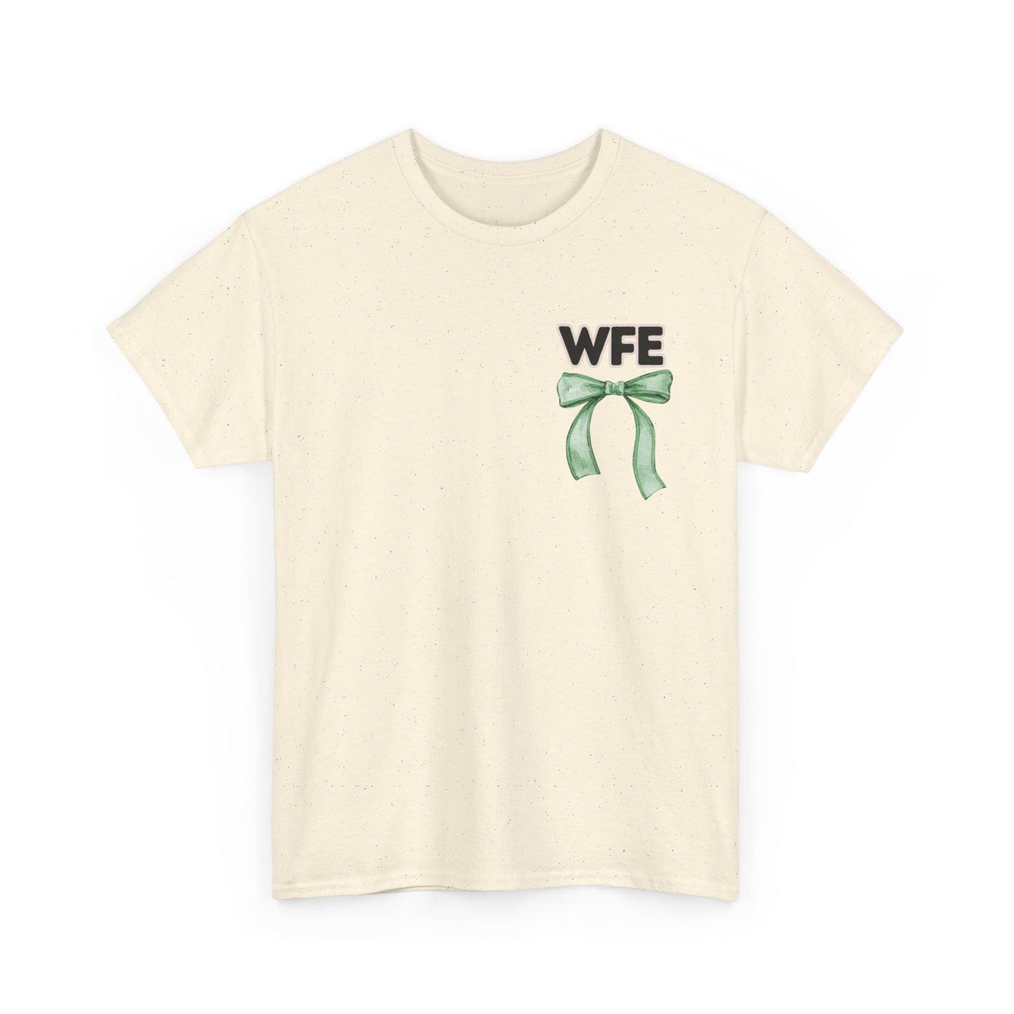 WFE Teaching Assistant and Bows- Unisex Heavy Cotton Tee with Bow Design