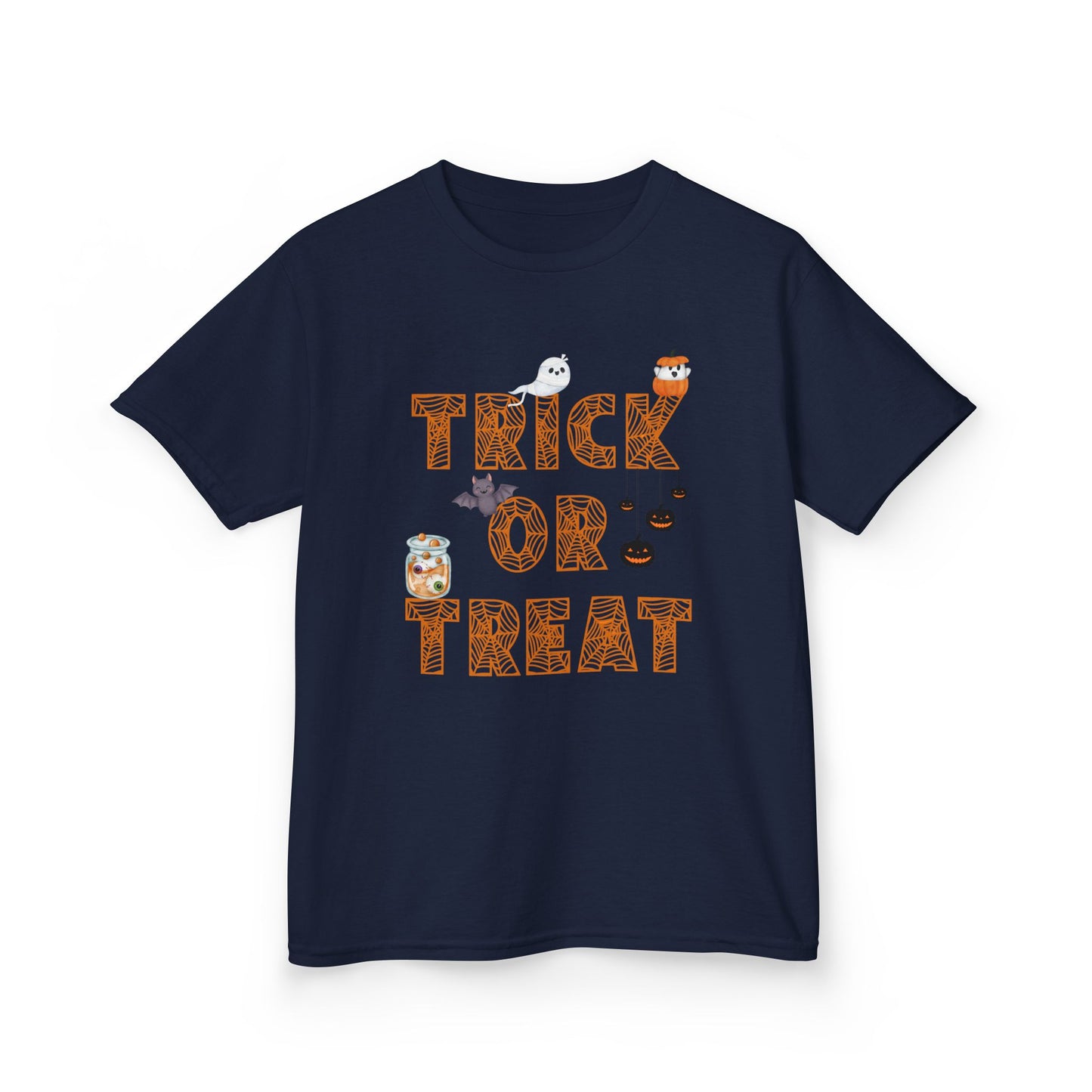 Trick or Treat Kids Tee, Halloween Shirt for Kids