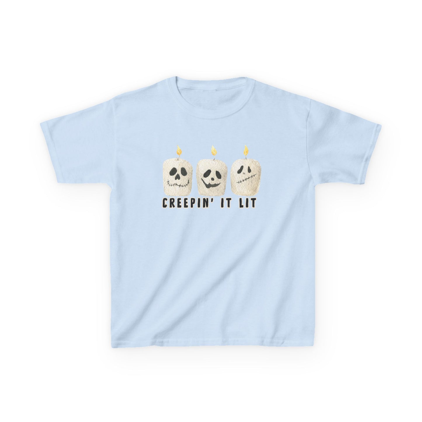 Creepin' It Lit Kids Tee, Halloween Shirt for Kids