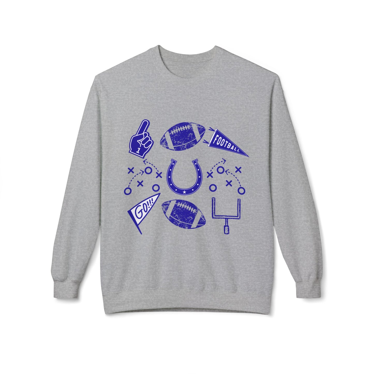 Mancini- Personalized - Sporty Football Sweatshirt for Fans, Unisex Crewneck with Team Spirit Design